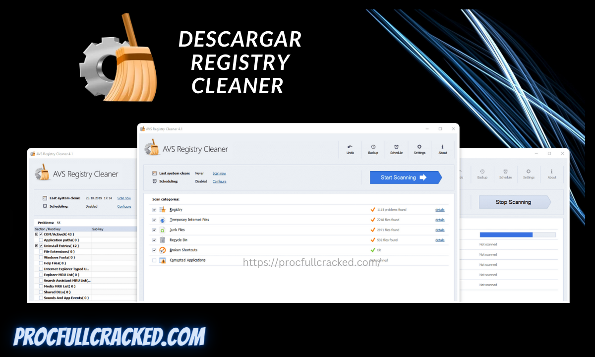 Funciones y funcionamiento de AVS Registry Cleaner 
