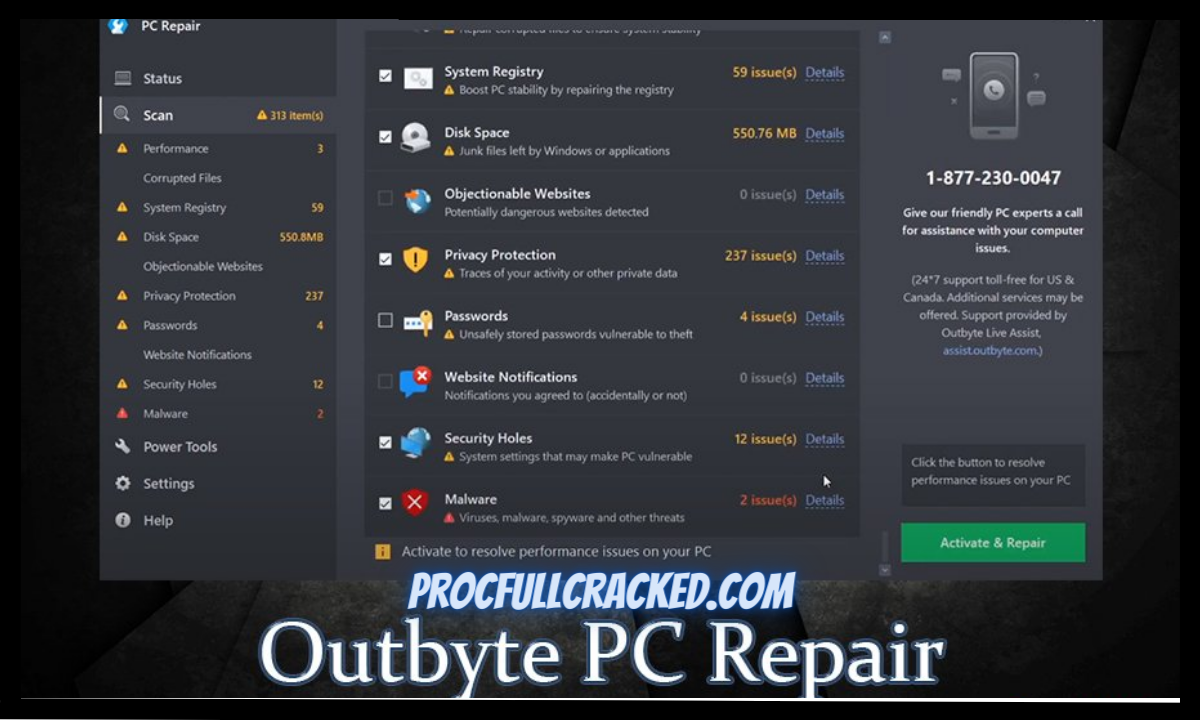 OutByte PC Repair Crack