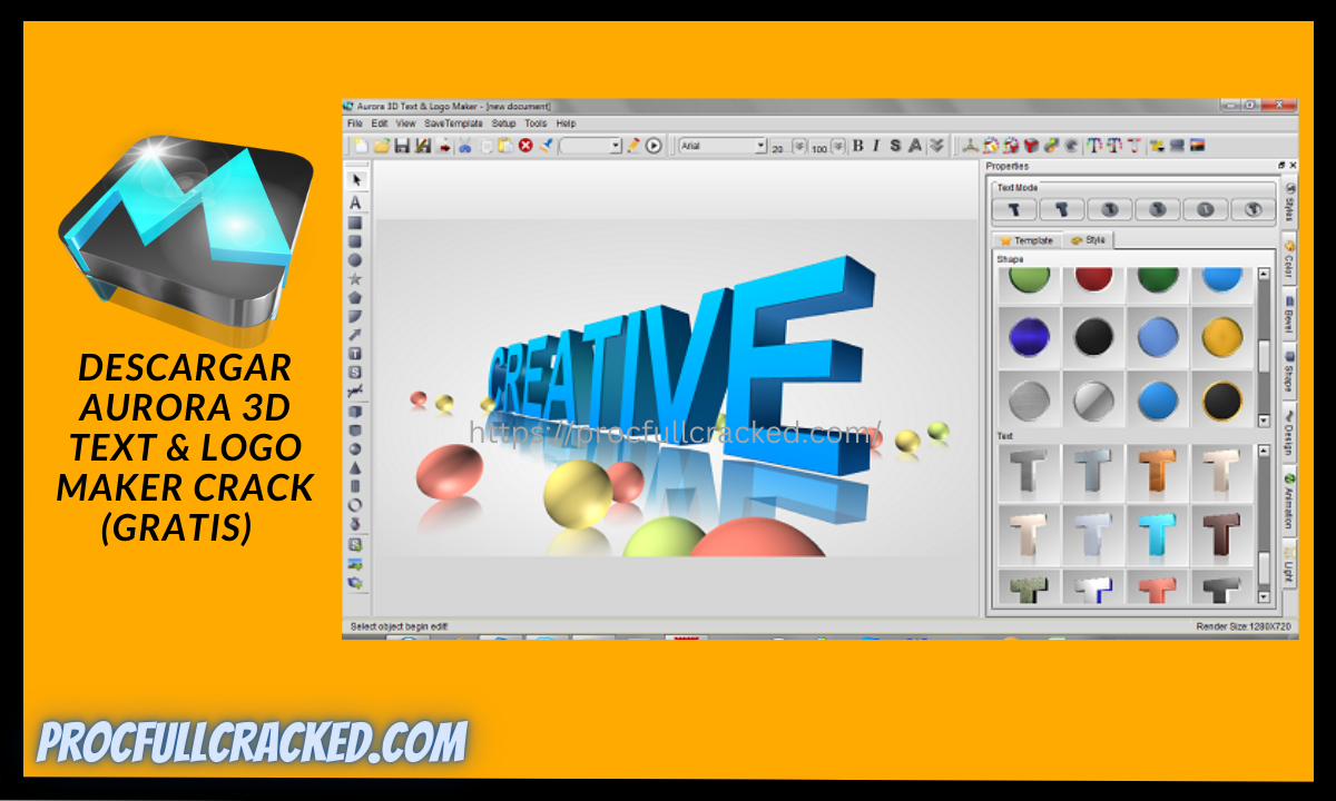 aurora 3d text & logo maker portable
