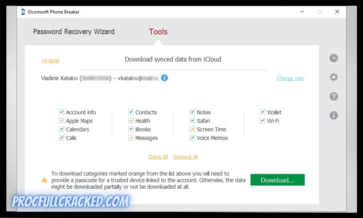 elcomsoft phone password breaker