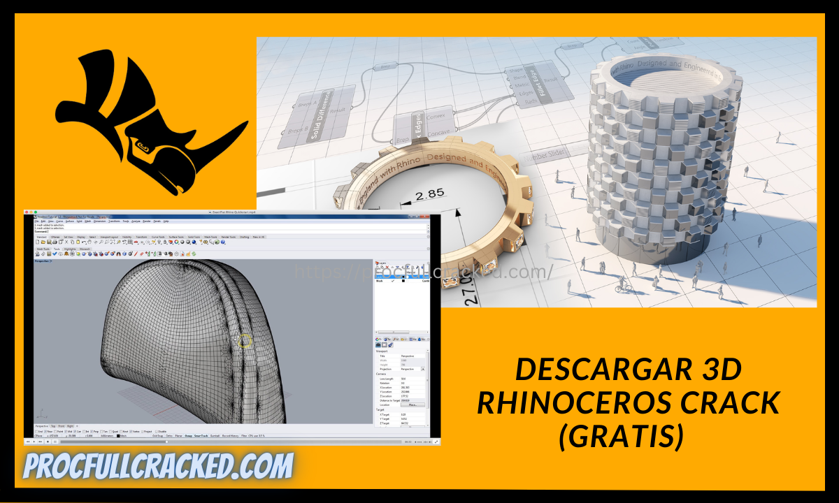 modelado 3d rhinoceros