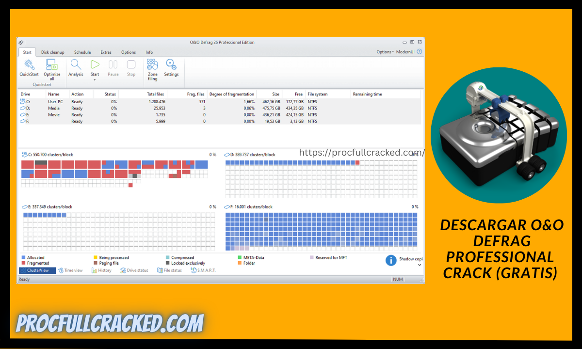 o&o defrag professional Crack