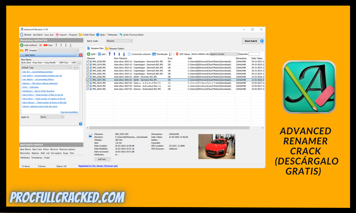 Advanced Renamer full