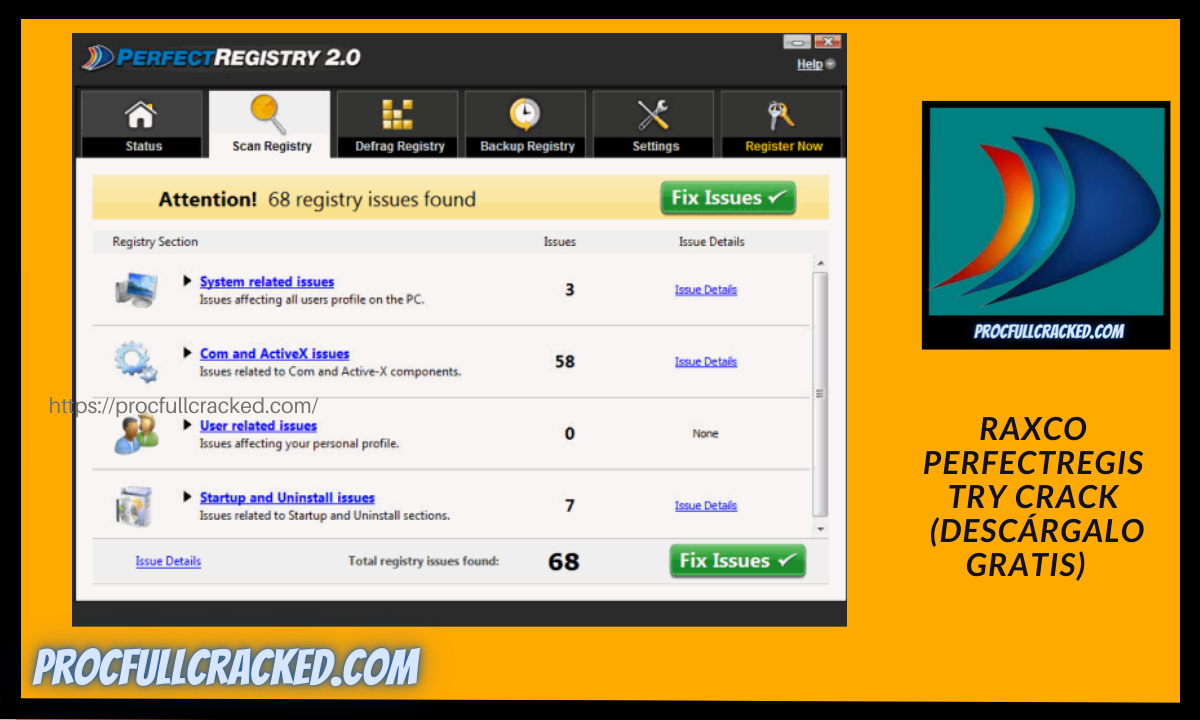 Raxco PerfectRegistry Crack Full Version